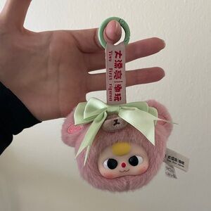 Baby three compact mirror Pink bear